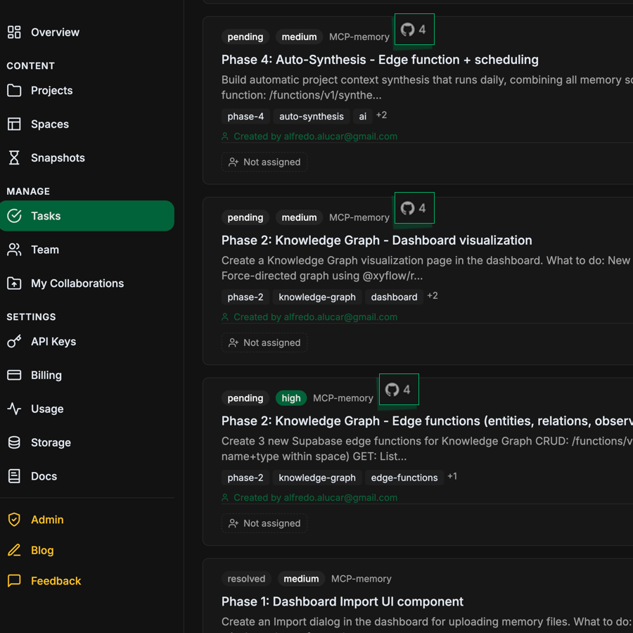 Git integration panel